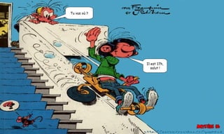 Tu vas où ?
Il est 17h,
salut !
 