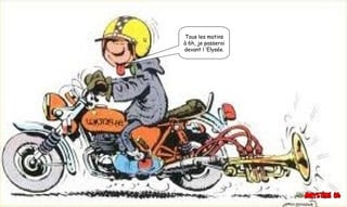 Tous les matins
à 6h, je passerai
devant l ’Elysée.
 