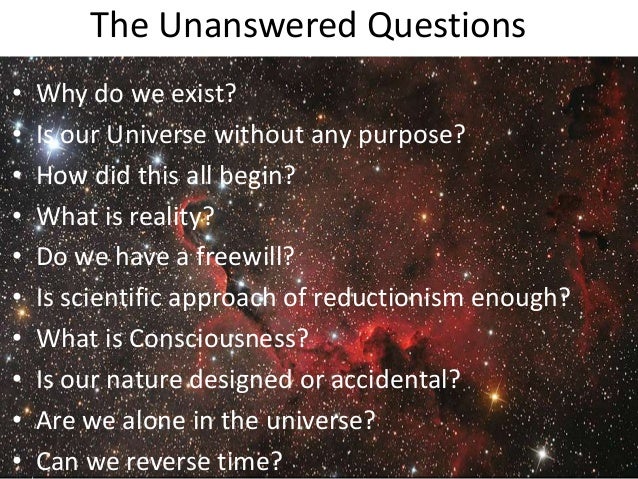 mysteries of our universe