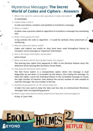 Mysterious Messages Comprehension MA.pdf | Gardening | Home & Garden