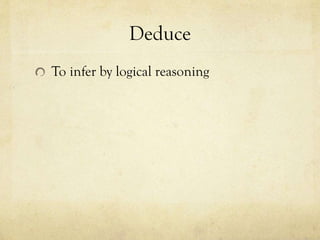 Mystery Genre Terms & Vocabulary | PPTX