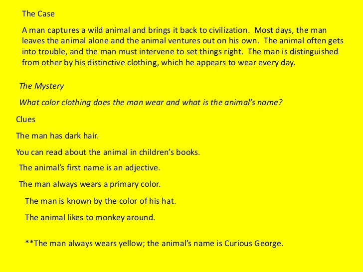 mystery inference examples in