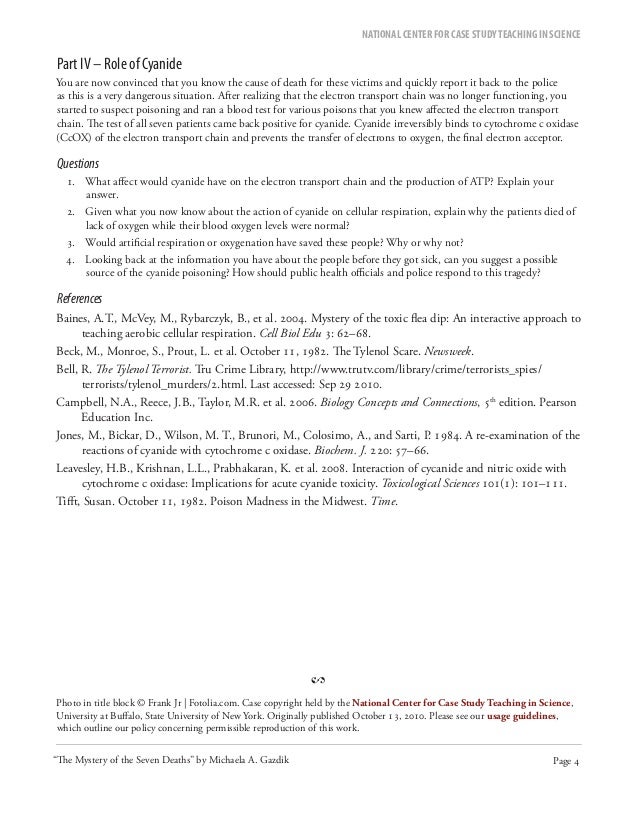 The mystery of the seven deaths case study quizlet picture