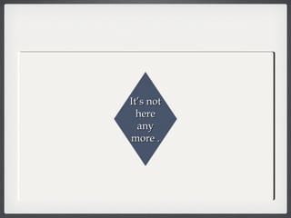 Vermont
It’s notIt’s not
herehere
anyany
more .more .
 