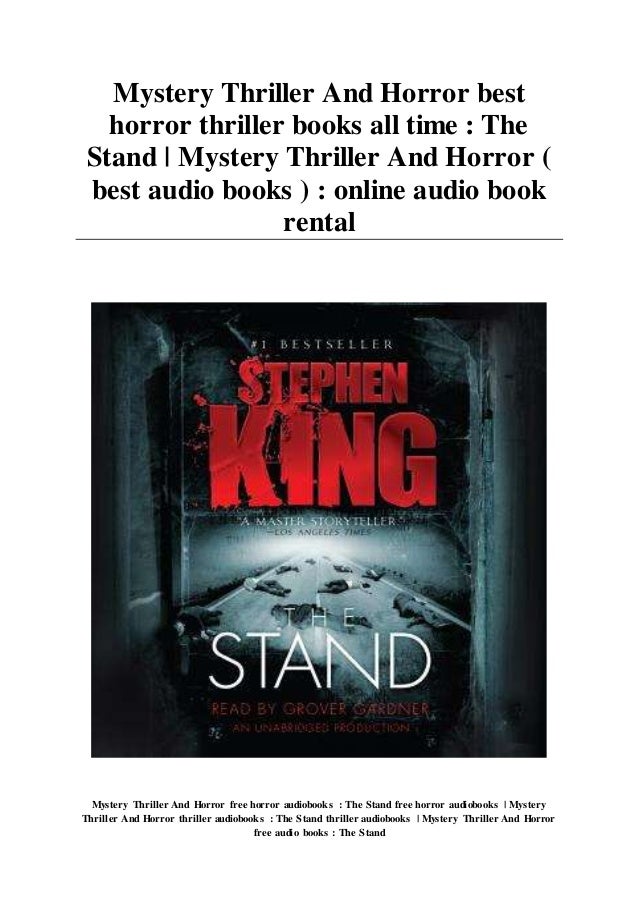 Mystery Thriller And Horror Best Horror Thriller Books All Time The This means i will run out sooner or later and need something to replace it. slideshare