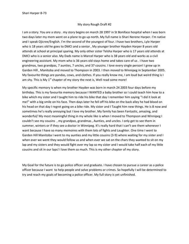 shari My story rough draft | DOCX