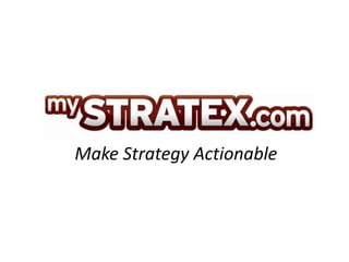 Make Strategy Actionable
 