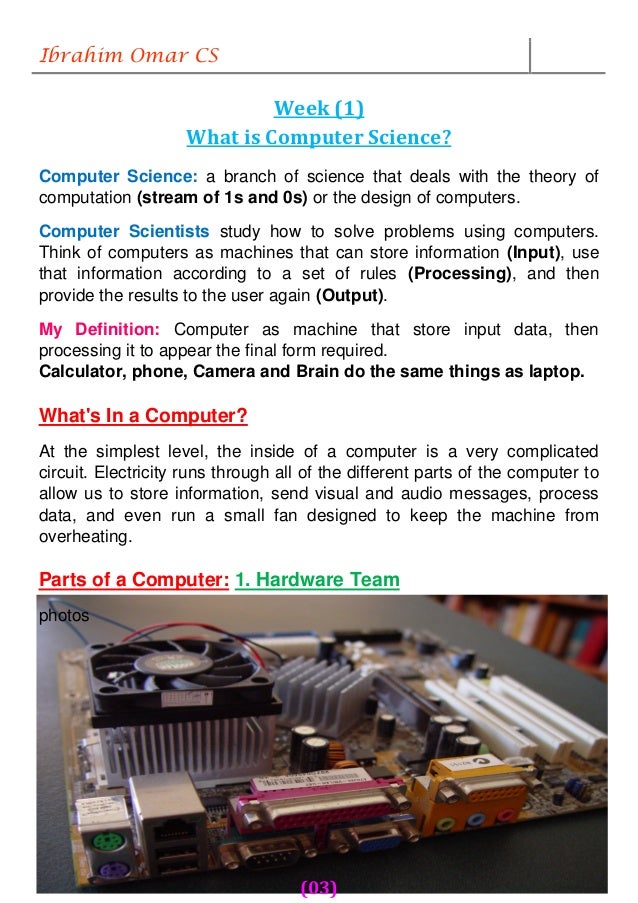 My summary for cs001x computer science for beginners