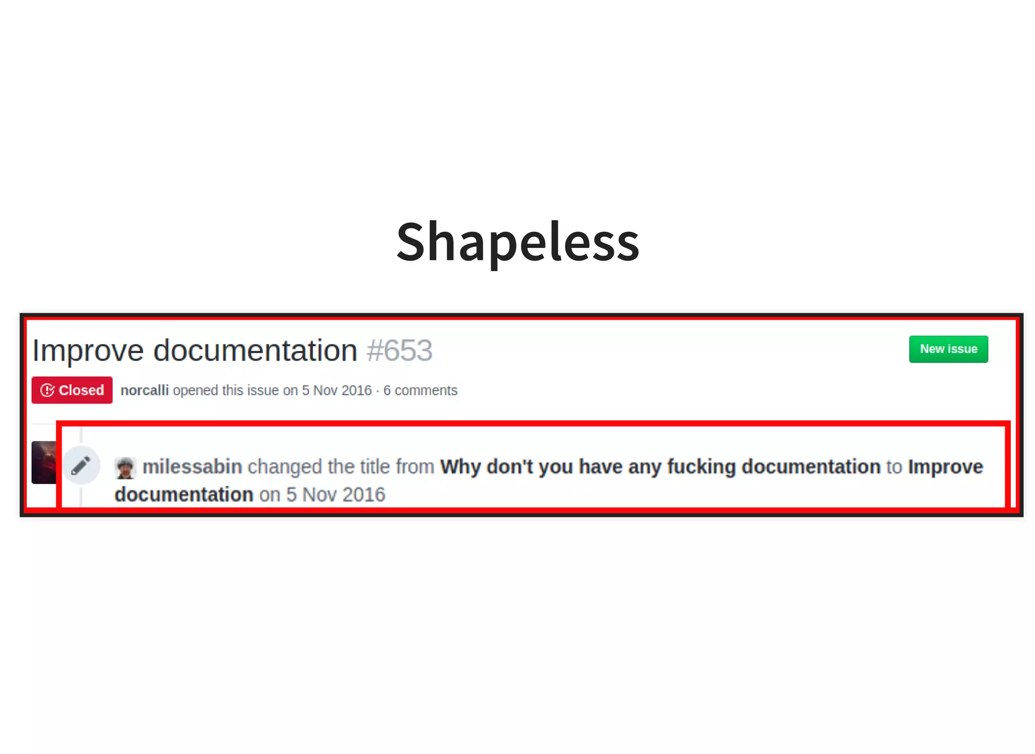 Shapeless
 