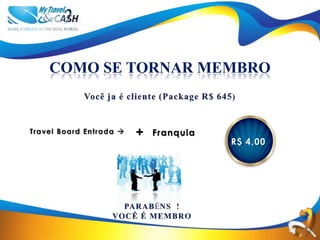 COMO SE TORNAR MEMBRO



        +   Franquia
                       R$ 4,00
 