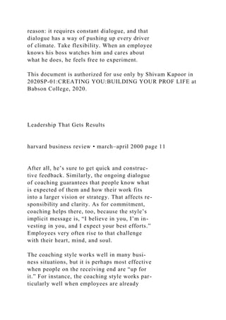 My Ten Years” ExerciseProject yourself into the future .docx
