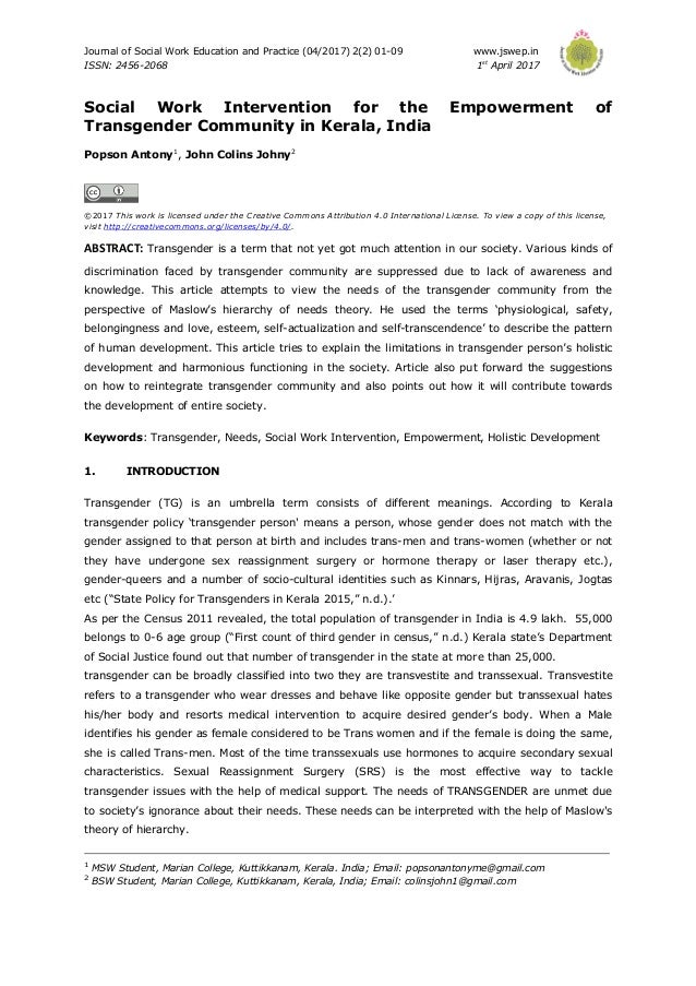 social worker intervention