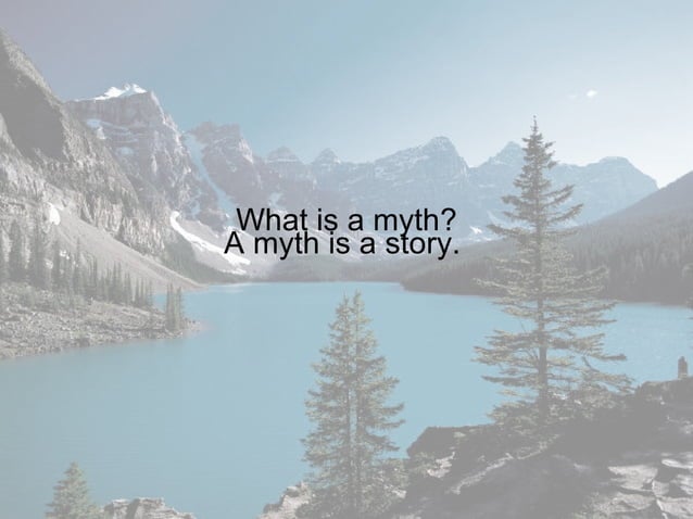 Myth And Legends PPT myth-and-legends-ppt