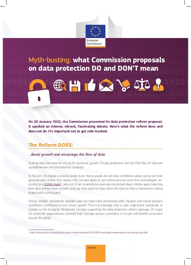 Mythbusting what Commission proposals on data protection DO and DON'T mean