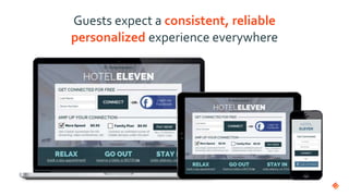 Guests expect a consistent, reliable
personalized experience everywhere
 