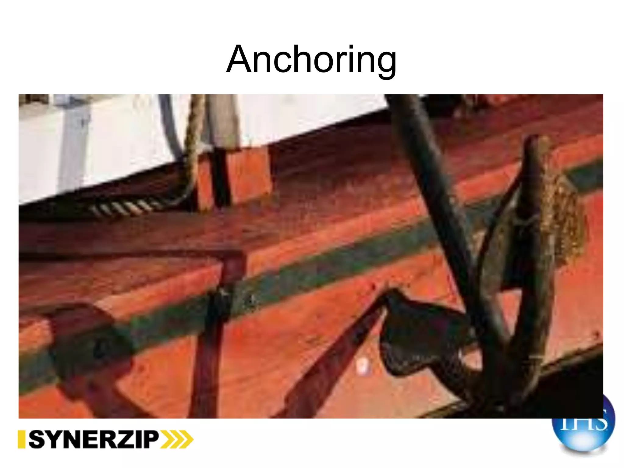 Anchoring
 