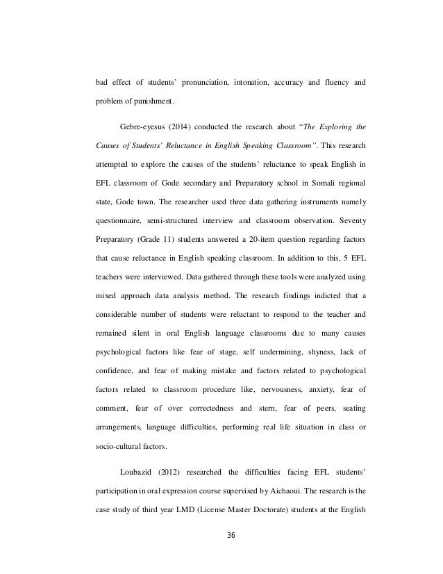 Dissertation of english pronunciation problems