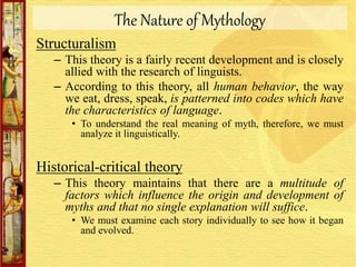 Myth mythology and folklore | PPTX