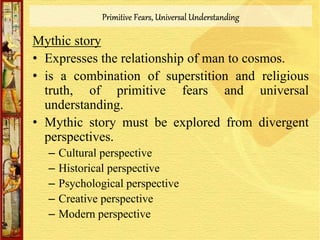 Myth mythology and folklore | PPTX