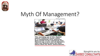 Myth Of Management?
 