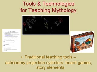 Myth and Storytelling in Special EducationThrough storytelling and myth creation for the student, this could open the door for creativity and social interactivityOther advances in technology can affect perception in new ways for special needs or impaired students (e-skin)As special needs is an incredibly diverse part of our student population, storytelling and myth-making would be as unique as the person creating it.  It also entails greater involvement from the educatorComments from our educators in class?
