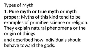 Mythology and Folklore ppt.pptx.......... | PPTX