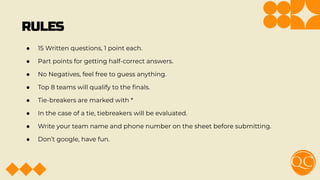 50 Tie Breaker Quiz Questions & Answers 2023
