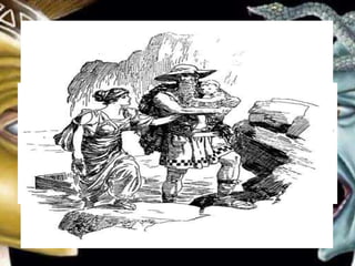Luckily, they landed on something solid,
a land called Seriphos. Fate willed it or
Zeus perhaps. They were discovered by
a good fisherman named Dictys. He
broke and the chest and took them
home to his wife who was as kind as
he.
 