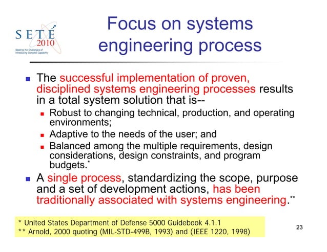 Seven systems engineering myths and the corresponding realities | PPT