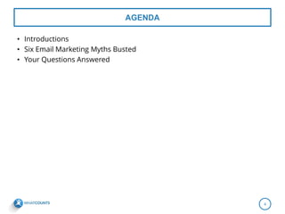 6 Email Marketing Myths Busted - slides | PDF