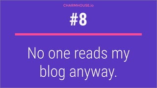 Here is why nobody
is reading your blog…
 