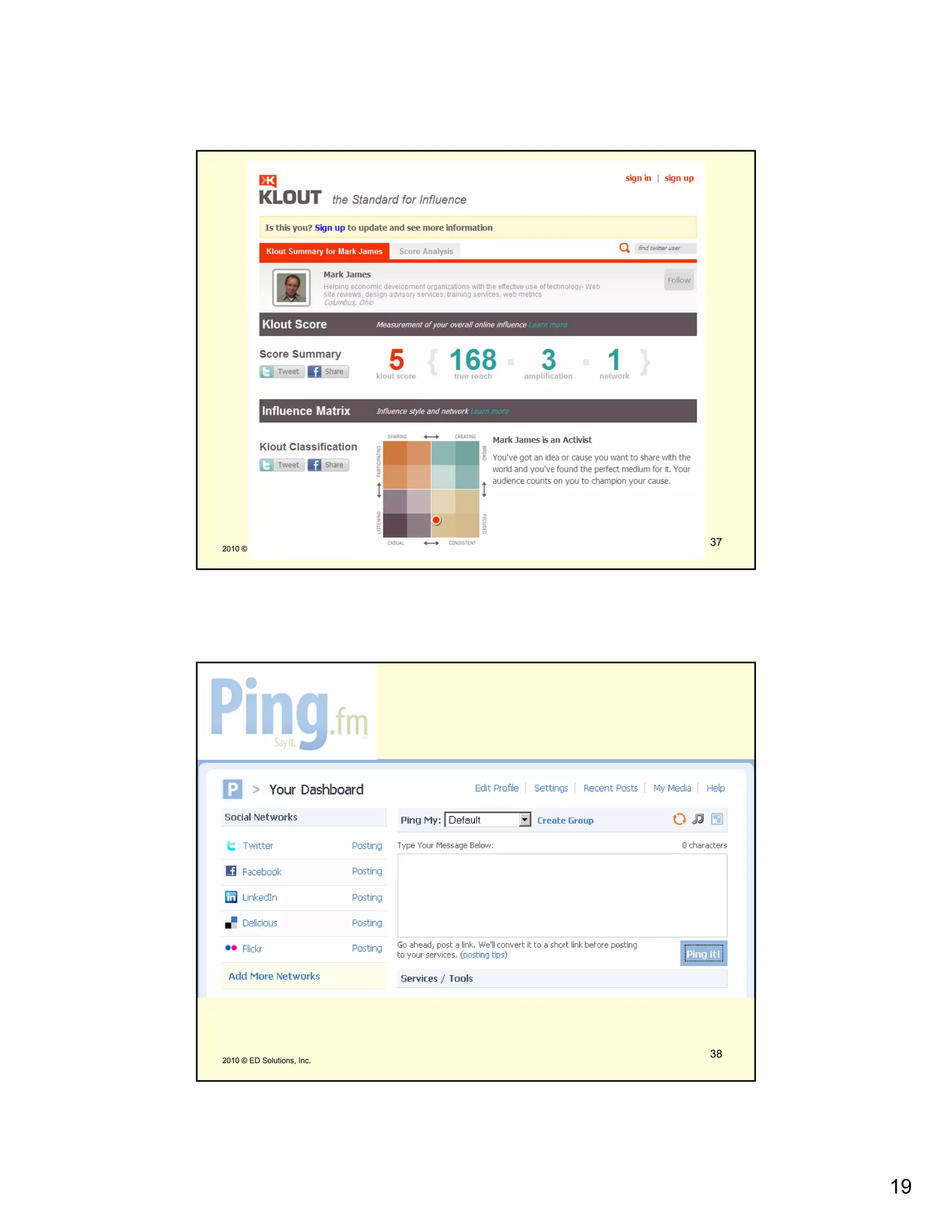 2010 © ED Solutions, Inc.
                            37




2010 © ED Solutions, Inc.
                            38




                                 19
 