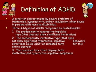 Myths about adhd | PPT