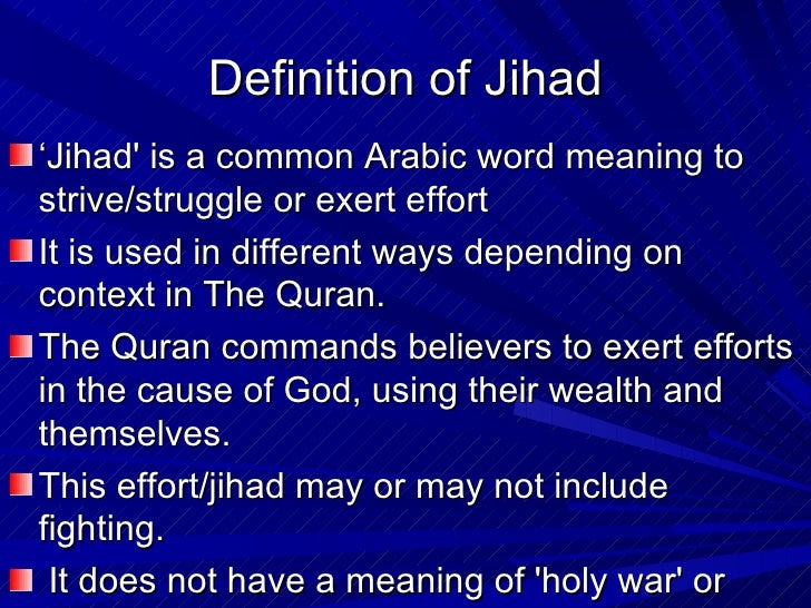 Myths about jihad