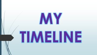 MY
TIMELINE
 