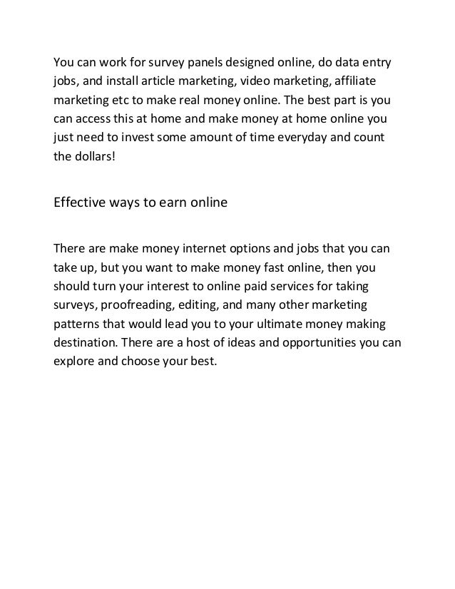 Make Real Money Doing Surveys Online