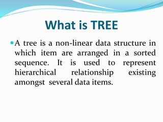 Tree in data structure | PPTX