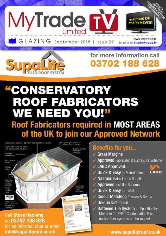 Mytradetv Glass And Glazing Digital Magazine September 15