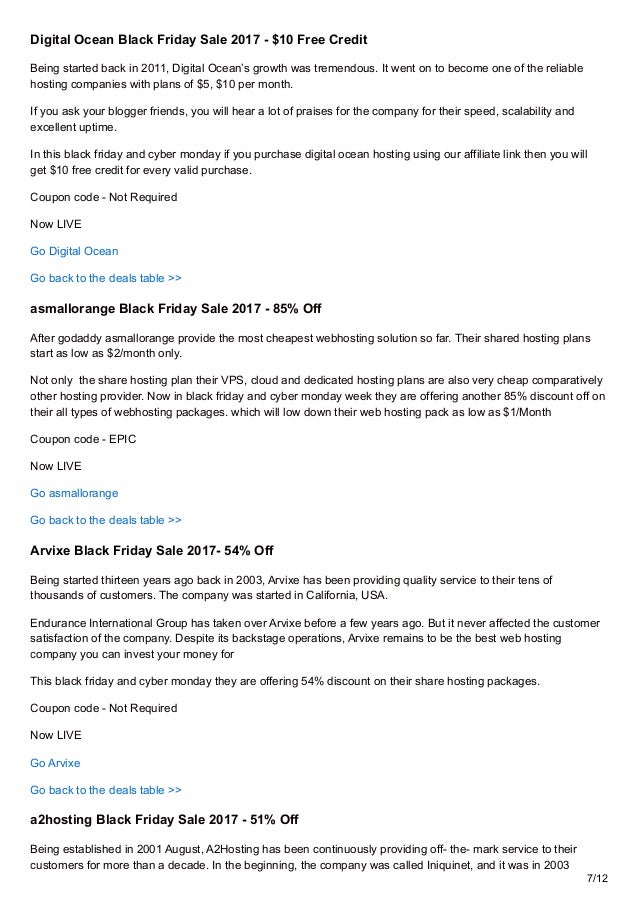 Black Friday Hosting Deals 2017 Images, Photos, Reviews