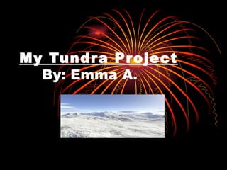 My Tundra Project By: Emma A. 