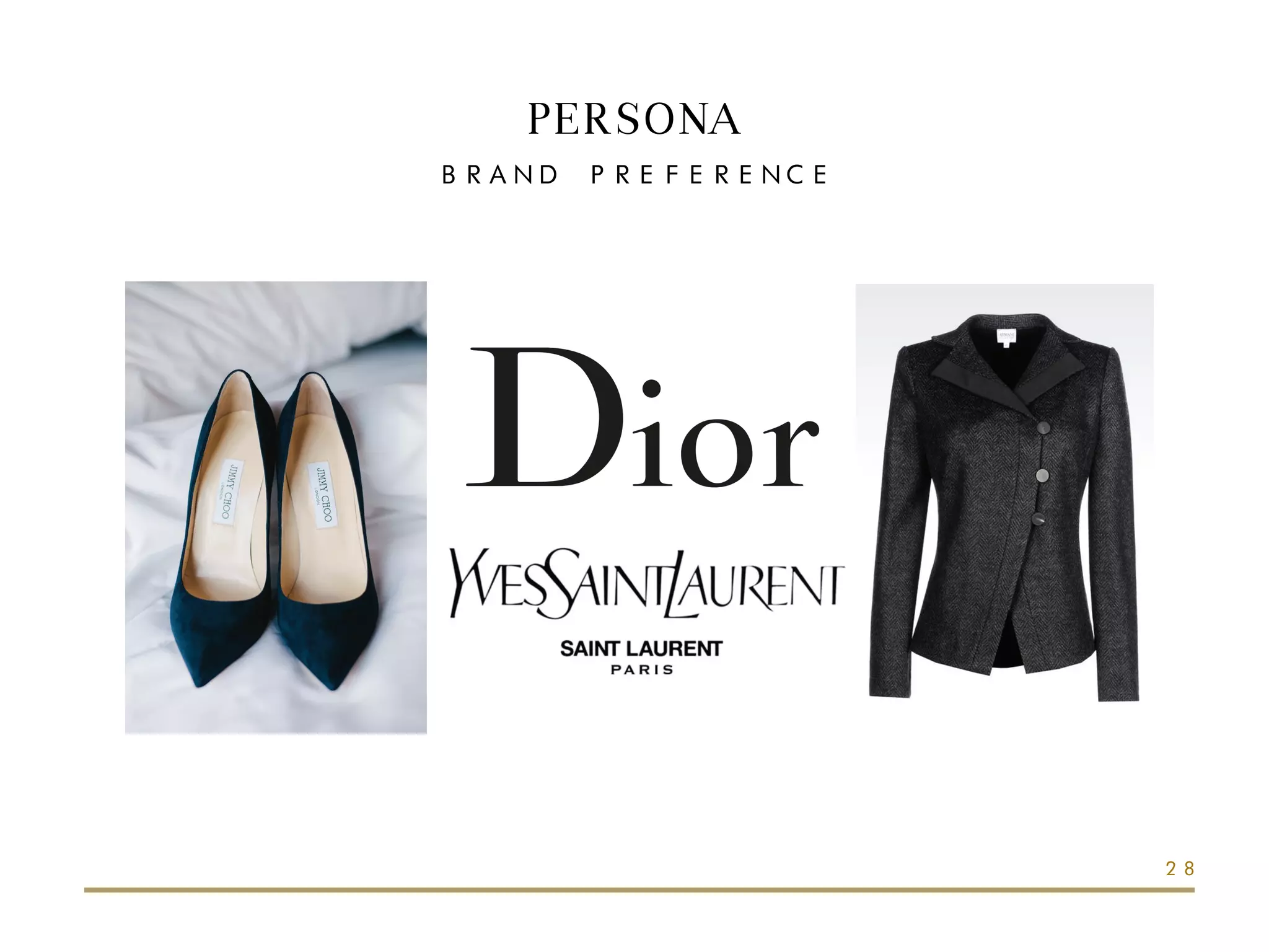 PERSONA
BRAND PREFERENCE
28
 