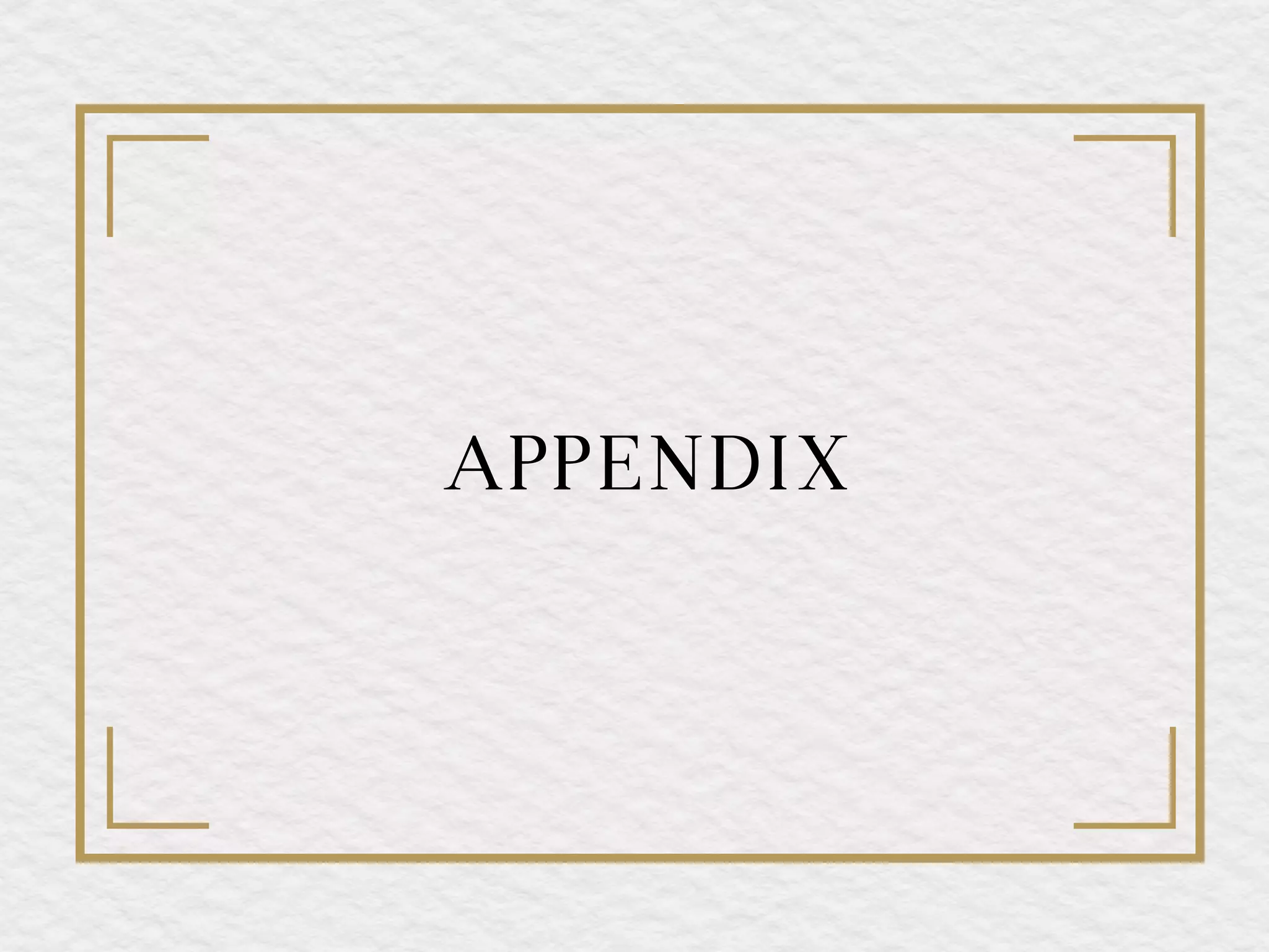 APPENDIX
 