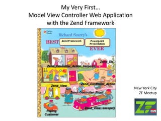 My Very First…Model View Controller Web Applicationwith the Zend Framework New York CityZF Meetup 