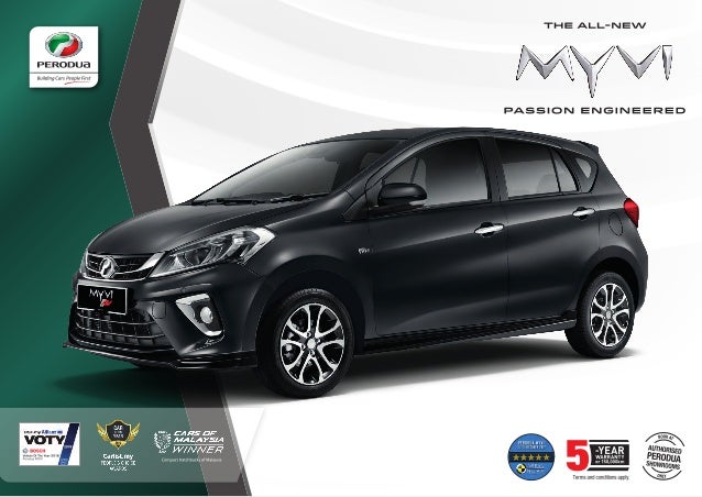 Perodua Myvi Baru brochure