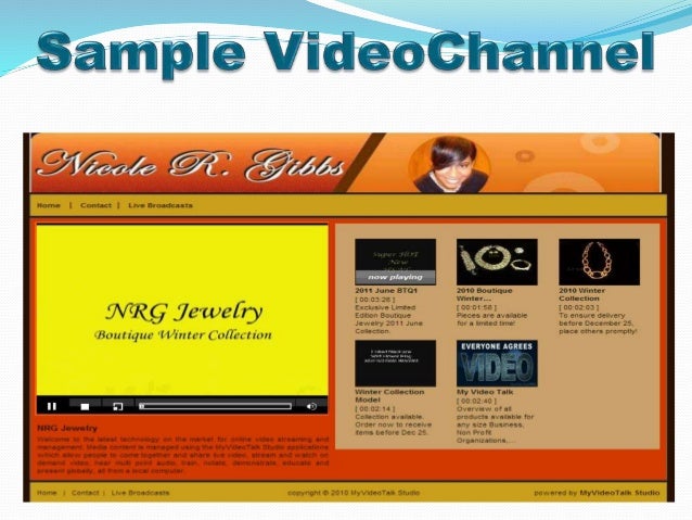 My Video Talk Business Presentation Powerpoint