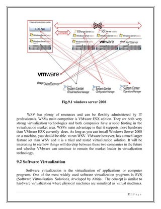 Lagar-Cavilla, Horacio Andre ‘s and Whitney, Joseph Andrew and Scannell, Adin Matthew and Patchin, Ph’ilip and Rumble, Stephen M. and de Lara, Eyal and Brudno, Michael and Satyanarayanan Mahadev“ Rapid virtual machine cloning for cloud computing”.Proceedings of the 4th ACM European conference on Computer systems     http://doi.acm.org/10.1145/1519065.1519067 <br />Jing Xu; Fortes, J.A.B.;  Dept. of Electr. & Comput. Eng., Univ. of Florida, Gainesville, FL, USA “Multi-Objective Virtual Machine Placement in Virtualized Data Center Environments”. Issue Date :  18-20 Dec. 2010 INSPEC Accession Number: 11862112. <br />Hien Nguyen Van;   Tran, F.D.;   Menaud, J.-M.,Orange Labs., Issy-les-Moulineaux, France “ SLA-aware virtual resource management of cloud Infrastructure” . Issue Date: 11-14 Oct. 2009. Accession Number: 10978283.<br />L. lvanov, H.Hodimiogulu, M.Hoffman ,“Improving the Scalability of Data Center Networks aware with Trific-Virtual Machine” , Journal  of Computing  Science in colleges, Consortium for computer science in the colleges, vol.23,pp. 176-17923,March 2010.References:<br />  http://www.virtualizationworks.com/Virtualization-History.asp