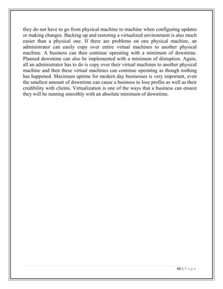 Virtualization in cloud computing