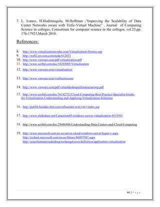 Virtualization in cloud computing