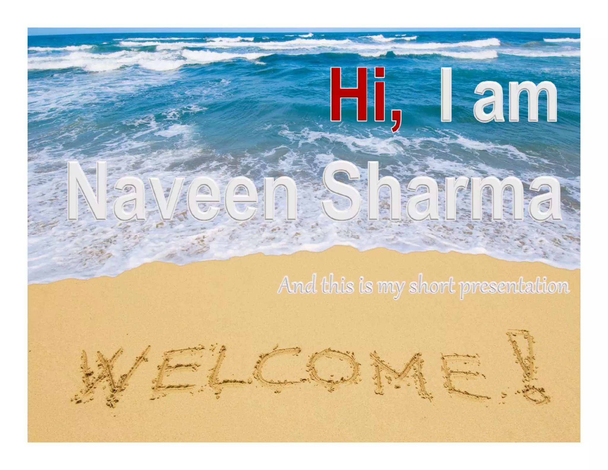 My visual resume naveen sharma | PPT