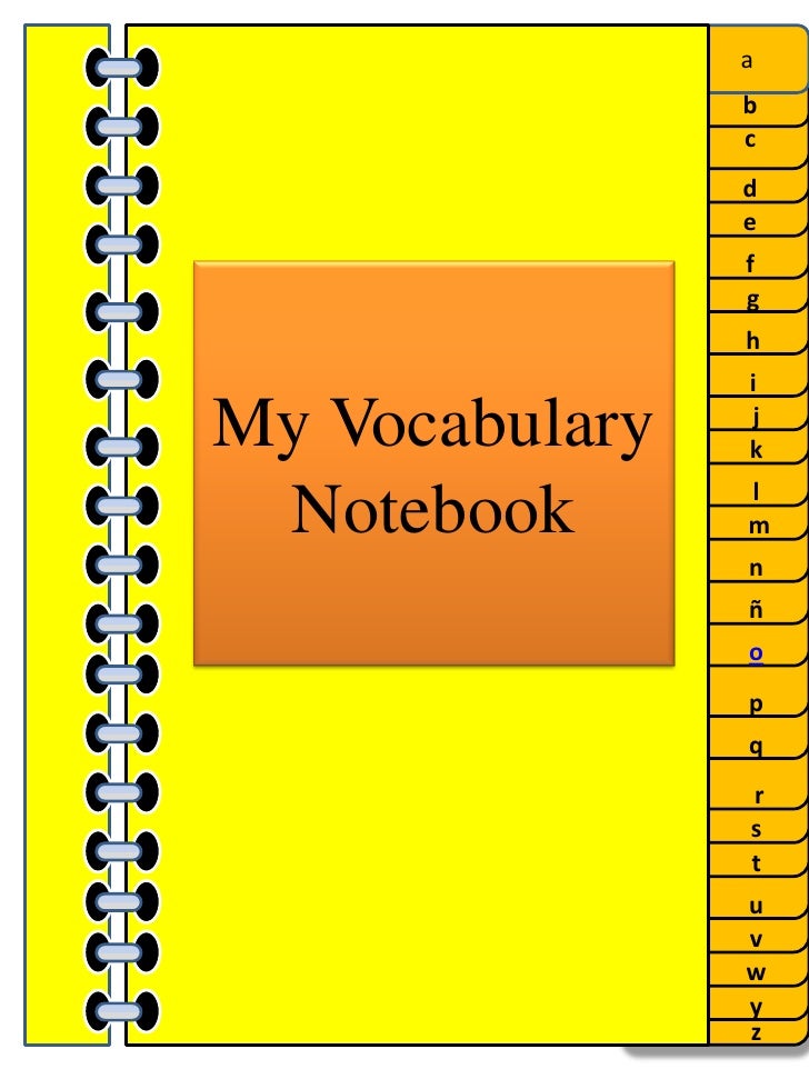 vocabulary notebook assignment